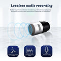 500Hour Mini Activated Voice Recorder Digital Audio Magnetic MP3 Player High-capacity battery Noise Reduce Sound Dictaphone