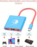 3 in 1 Switch Docking Station Portable TV Adapter 4K/60HZ Support for Nintendo Switch Portable Console TV Dock